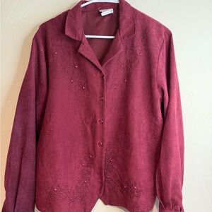 Embroidered vintage western Button-Up Shirt